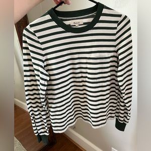 Women’s Madewell Striped Longsleeve with Pocket (Size XS)